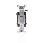 Leviton Gray 3-Way Commercial Toggle Wall Light Switch 15A CS315-2GY Boxed