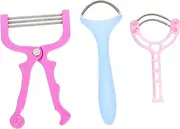 NULYLU 3Pcs Facial Hair Remover Spring Epilator for Women Manual Hair Removal Tool for Upper Lip Chin and Face Portable and Durable Design for All Skin Types