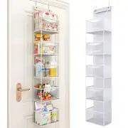 5-Tier Heavy Duty Over the Door Pantry Organizer Hanging Storage Rack 5 Baskets