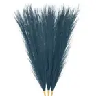 3-Pack Faux Pampas Grass 21.7 Inch for Home Decor/Wedding [Dark Blue]