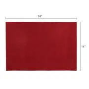 Mega Crafts - 16" x 24" Metallic Glitter Adhesive EVA Foam Sheets - Red, 6PCS