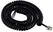 Samsung Falcon iDCS 12ft Handset Cord Black Curly Coil