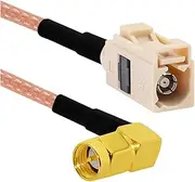 ROBAUN F-kr- I Type Male Female BeigeTo SMA Plug Jack Pigtail Cable Adapter RG316 15cm /30cm/50cm/100cm for Car Connect(Type11,30CM)