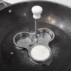 3 Grids Poached Egg Maker Stainless Steel Eggs Cooker Cooking Tool