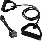 Single Resistance Bands, Workout Bands with Handles and The Exercise Bands with Door Anchor, Suitable for Resistance Training, Physical Therapy, Home Workouts, Boxing Training