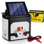 5km Solar Electric Fence Charger Energiser Powered Unit Energizer Farm Fencing