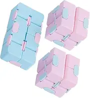 ERINGOGO 3pcs Infinite Cube Candy Cube Puzzle for Adults Plaything Portable Fidget for Parties Waiting and Imagination Development Random Color