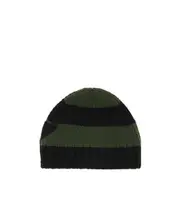 striped beanie XS Black
