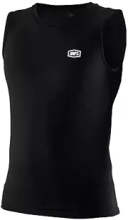 100% Basecamp Mens MTB Sleeveless Baselayer Shirt Black