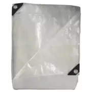 KAPS Tex 235450 30 x 50 ft. 5.1 oz Tru-Guard 10 Mil Silver & Black Heavy Duty...