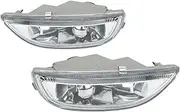 SILILAN 2Pcs Fit for to-yota Corolla 2001 2002 Car Front Driving Lamp Fog Lights Clear Lens 8122002030 8121002040 Fog Light Driving Light
