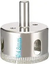 uxcell 48mm Diamond Coated Glass Hole Saw Drill Bits for Ceramic Tile Marble Rock Porcelain Bottles Pots Brick