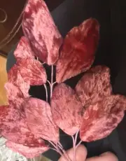 vintage millinery 1940s leaves cherry 1 spray made in Japan