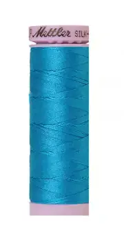 Mettler Silk-Finish 50wt Solid Cotton Thread 164yd Caribbean Blue #9105-1394
