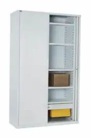 900W GO Tambour Door Cupboard Storage Stationary Locker Garage Cabinet Lockable