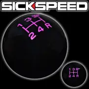 BLACK/PINK FING FAST SHIFT KNOB FOR 5 SPEED SHORT THROW SHIFTER LEVER 10X1.5 S02 (for: Honda)