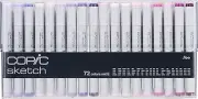 Copic Sketch, Ultra-blendable Alcohol Markers, 72pc Set E