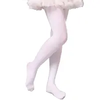 在飛比找momo購物網優惠-【Baby 童衣】舞蹈襪 白色絲襪 女童褲襪 88982(共