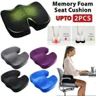 Memory Foam Seat Cushion Pillow Coccyx Pad for Car Office Chair Back Pain Relief