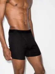 $88 HERON PRESTON FOR CALVIN KLEIN logo-waistband 3-pack boxer Brief, Black, XL