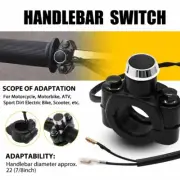 Motorcycle Universal Switch Horn Handlebar Push Mount Button Momentary Start 12V