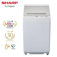 在飛比找momo購物網優惠-【SHARP 夏普】12公斤無孔槽變頻直立式洗衣機(ES-A