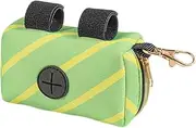 LIGHTAOTAO 1Pc Durable Dog Poop Bag Dispenser with Hanging Buckle Waste Pouch for Easy Clean Up Random Color for Pet Owners Walks Outdoor Activities