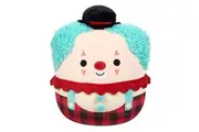 Squishmallows Original 12-Inch Ukee Clown with Teal Hair and Black Bowler Hat - Official Jazwares Plush
