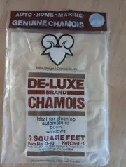 Acme Sponge & Chamois DeLUXE Brand 3 Square Feet Item D-40 - New Sealed Package