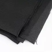 Thick Vintage Black Acoustic Speaker Grill Cloth Stereo Grille Fabric 0.75 x0.5M