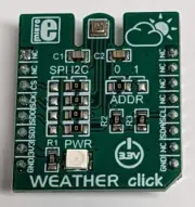MIKROE-1978 Temperature Sensor Weather Click CAN SPI UART I2C for Click Board