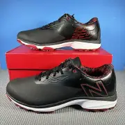 New Balance Fresh Foam X Defender Golf Shoes NEW Men's 15 Spiked Black Red