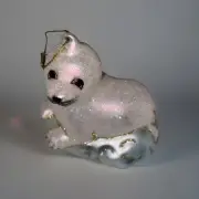 Margaret Cobane Baby Harp Seal Classic Glass Christmas Ornament New NWT