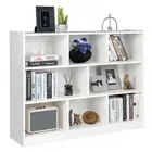 3-Tier Bookcase 8-Cube Open Storage Bookshelf Wooden Stand Cabinet White