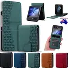 For Samsung Galaxy Z Flip 6 5 4 3 Magnetic Leather Wallet Card Case Flip Cover