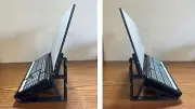 Stand for Blackmagic ATEM Mini Extreme and LCD Monitor w Attachment Slots BLACK
