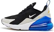 [Nike] Air Max 270 GS - DQ1107100, Black/White Game Royal, 4.5 Big Kid