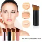 Make Up Foundation Brush Flat Angled Head Liquid Powder BB Cream Contour Brus γγ