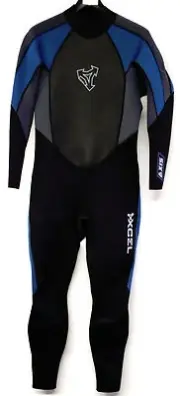 XCEL Men's 3/2 AXIS Back-Zip Wetsuit - Blk/Grph/Blu - Size Large - NWT