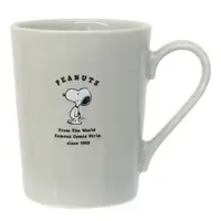 在飛比找樂天市場購物網優惠-小禮堂 Snoopy 陶瓷馬克杯 (灰素面款)