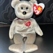 Rare 1999 Signature Bear Ty Beanie Baby Plush Collectible Tag Error Misspellings