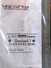 VocoPro GIG-STAR Pro Karaoke System Original Owner's Manual Book, New Never Used
