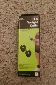 Pro Fitness 1 LB Wrist Ankle Cuffs Walking Weights 2 Pack Fitness Training