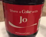 Share a COKE with Jo 20 fl oz Collectible Bottle Rare Coca-Cola 10/26/15