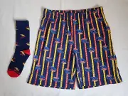 Adelaide Crows AFL AFADC0843U Mens Cotton Boxer Shorts & Socks Gift Pack New