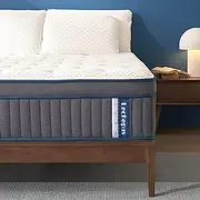 Queen Mattress, Lechepus 14 Inch Cooling-Gel Memory Foam and Individually Pocket Innerspring Hybrid Mattress, Plush Queen Size Mattress in Box, CertiPUR-US Certified,Support & Pressure Relief,60"*80"