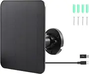 Low Power Surveillance Camera Doorbell Solar Charging Black 5W