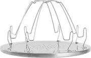 NUZAMAS Folding Camp Stove Toast Rack 4 Slice Propane Bread Toasts Portable Backpacking Outdoor Toaster Rack Holder for BBQ Camping Fishing Hiking