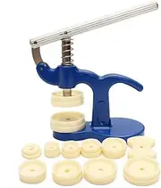 ValueHall Watch Press Set, Watch Back Case Closer, Cast Iron Press, Glass Fitting Press with 12 Dies V7019-1