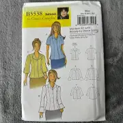 Butterick Pattern B5538 Sz 3-16 Blouse Top Customizable 3 Variations